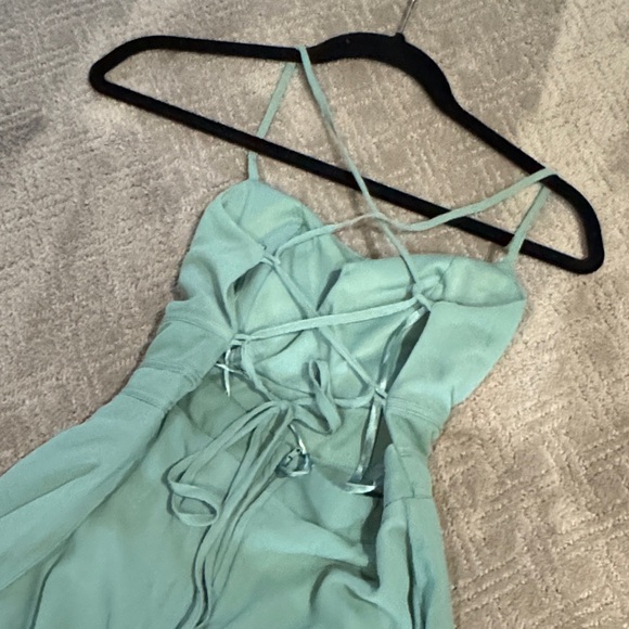 City Studio Teal Maxi Dress with Spaghetti Straps